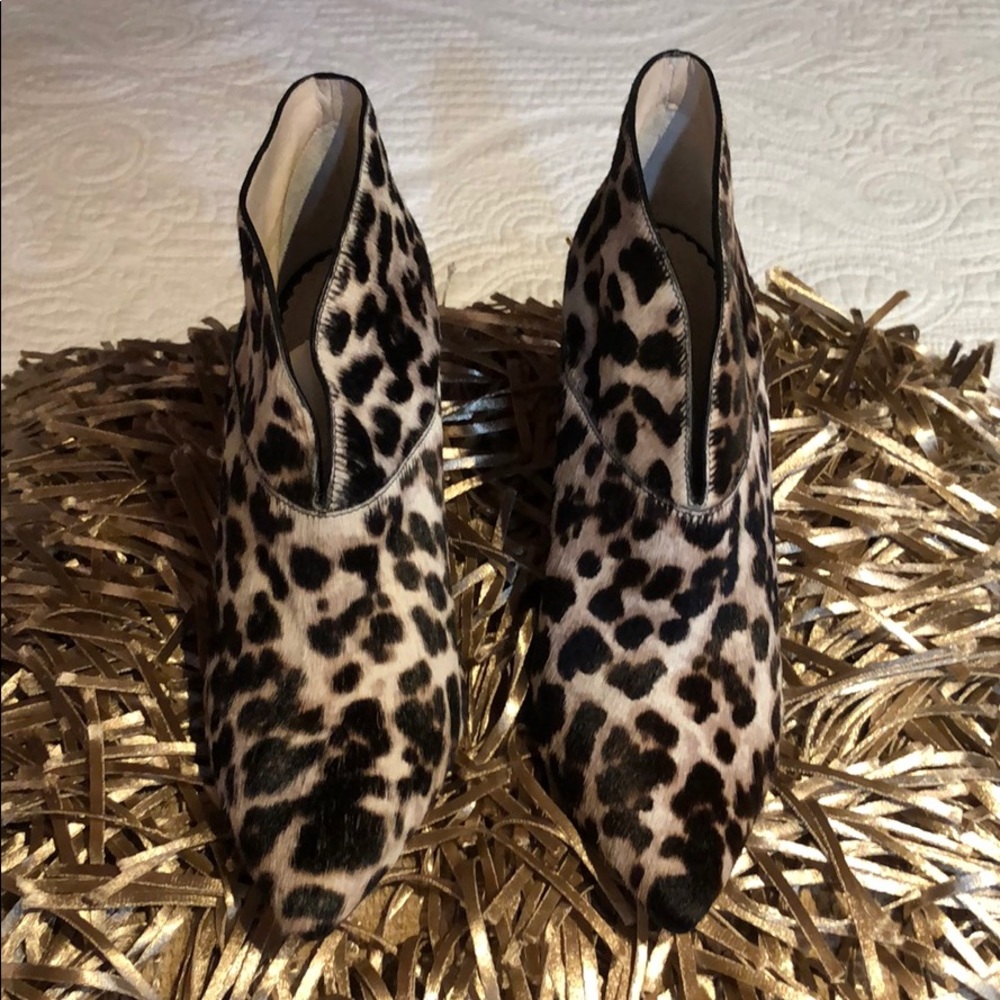 Boden Leopard Booties